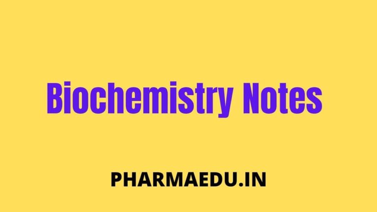 b pharmacy 2nd semester biochemistry notes pdf