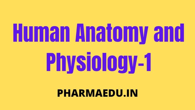 b pharm human anatomy and physiology notes